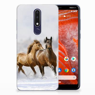 Nokia 3.1 Plus TPU Hoesje Paarden