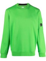 C.P. Company sweat en coton à patch logo - Vert - thumbnail