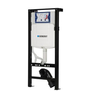 Geberit UP320 inbouwreservoir met Plieger frame - frontbediening - dual flush - met isolatiemat 950175