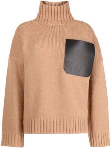 JW Anderson pull à col roulé - Marron