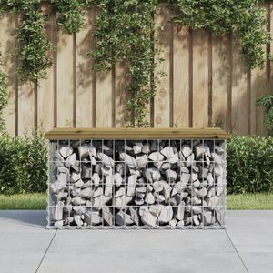 Tuinbank schanskorfontwerp 83x44x42 cm gempregneerd hout