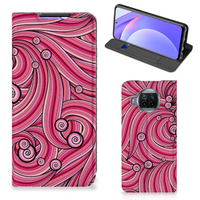 Xiaomi Mi 10T Lite Bookcase Swirl Pink - thumbnail