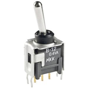 NKK Switches B12AP B12AP Tuimelschakelaar 28 V/DC 0.1 A 1x aan/aan Continu 1 stuk(s)