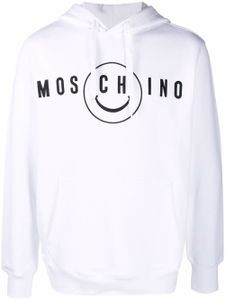 Moschino hoodie à logo imprimé - Blanc