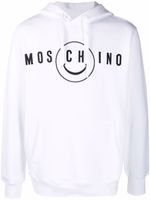 Moschino hoodie à logo imprimé - Blanc