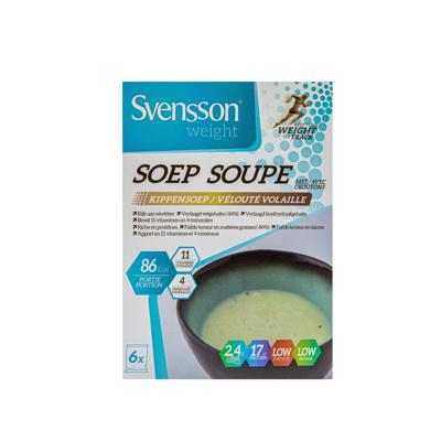 Kippensoep met croutons Kippensoep met croutons