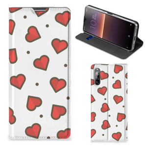 Sony Xperia L4 Hoesje met Magneet Hearts