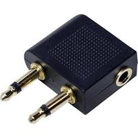 LogiLink CA1089 audio-adapter voor de vliegtuigstoel-audioaansluiting