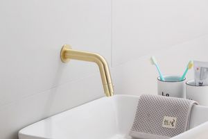 Saniclear Brass inbouw toiletkraan geborsteld messing / mat goud