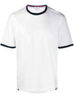 Thom Browne t-shirt à bordures contrastantes - Blanc - thumbnail