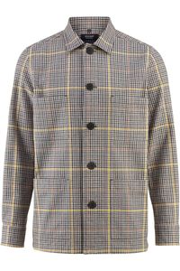 OLYMP SIGNATURE Soft Business Tailored Fit Overshirt geel, Ruit