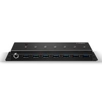 LINDY 7 Port USB 3.0 Metall Hub USB 3.0-hub 7 poorten Zwart - thumbnail