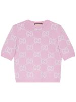 Gucci haut à motif GG en intarsia - Rose