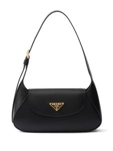 Prada petit sac porté épaule en cuir - Noir