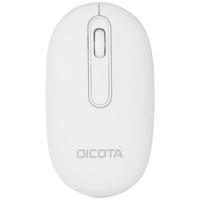 Dicota Desktop Muis Bluetooth Optisch Wit 3 Toetsen 800 dpi, 1200 dpi, 1600 dpi Afneembare kabel, Geluidsarme toetsen, Geïntegreerd scrollwiel, Oplaadbaar - thumbnail