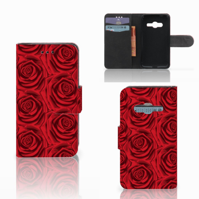 Samsung Galaxy Trend 2 Hoesje Red Roses Samsung Galaxy Trend 2 Hoesje Red Roses