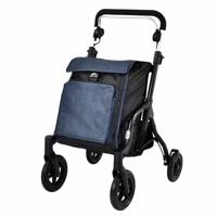 Shopper rollator met grote tas