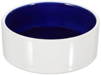 Trixie Keramische kom,crème/blauw,0,35 l/ø 12 cm