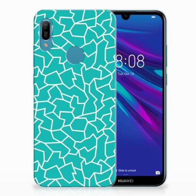 Huawei Y6 2019 | Y6 Pro 2019 Hoesje maken Cracks Blue