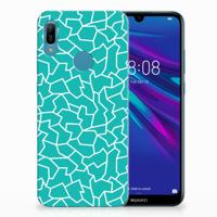 Huawei Y6 2019 | Y6 Pro 2019 Hoesje maken Cracks Blue
