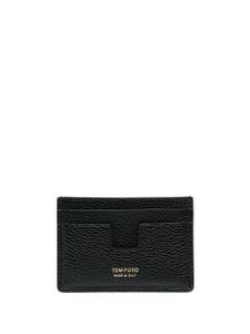 TOM FORD porte-cartes en cuir à logo imprimé - Noir