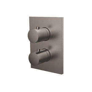 Inbouw Douchekraan 2-Weg Herzbach Design IX Thermostatisch PVD-Coating Gunmetal Herzbach