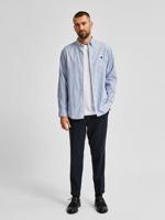 Selected Homme Heren Overhemd Blauw Gestreept Button Down Slim Fit