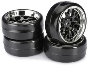 Absima drift banden op wave velgen / Type B - Zwart/Chrome