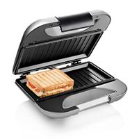 Princess 01.127003.01.001 127003 Sandwichmaker Deluxe – Tosti-ijzer voor 2 tosti's – Grillplaten - Zilver