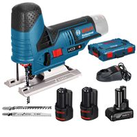 Bosch Blauw GST 12V-70 Professional Accu decoupeerzaag | in L-Boxx | 12v 2.5Ah + extra accu 4.0Ah - 0615990HL3 - thumbnail