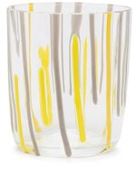 Carlo Moretti verre à rayures - Jaune