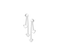 TFT Oorhangers Hart Zilver Glanzend 25 mm x 4.3 mm - thumbnail