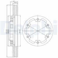 Remschijf BG3422 - thumbnail