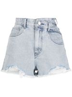 b+ab short en jean à effet usé - Bleu - thumbnail