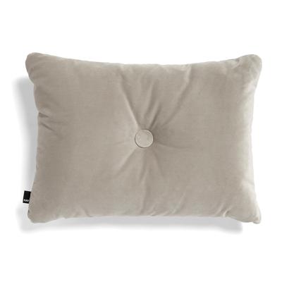 HAY Dot Cushion 1 Knoop Velours Kussen - Beige