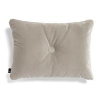 HAY Dot Cushion 1 Knoop Velours Kussen - Beige