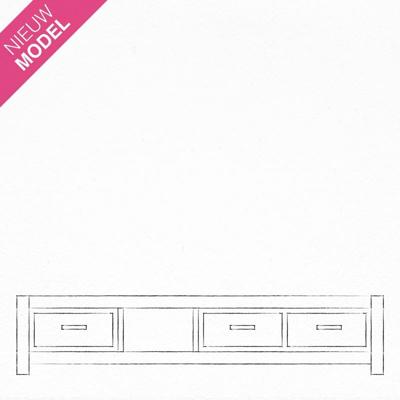 TV dressoir Orlando (210cm) | Hout  | Eikenhout | Lichtbruin