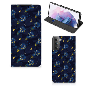 Hoesje met Magneet voor Samsung Galaxy S21 Plus Voetbal