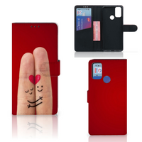 Alcatel 1S (2021) Wallet Case met Pasjes Liefde - Origineel Romantisch Cadeau - thumbnail