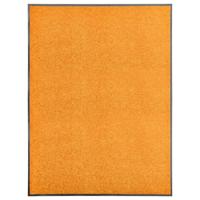 vidaXL Deurmat wasbaar 90x120 cm oranje