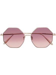 Linda Farrow lunettes de soleil à monture géométrique - Rose