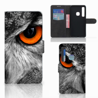 Samsung Galaxy A9 2018 Telefoonhoesje met Pasjes Uil