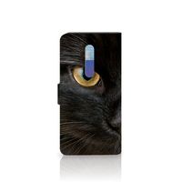 Xiaomi Redmi K20 Pro Telefoonhoesje met Pasjes Zwarte Kat