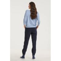 FREEQUENT fijngebreide trui FQJONE-V-PU lichtblauw