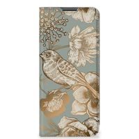 Smart Cover voor Nokia G50 Vintage Bird Flowers - thumbnail