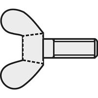 TOOLCRAFT 827811 Vleugelschroef M5 16 mm DIN 316 Staal Verzinkt 10 stuk(s)