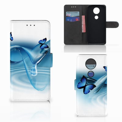 Motorola Moto E5 Plus Telefoonhoesje met Pasjes Vlinders