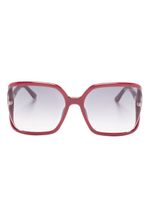 TOM FORD Eyewear lunettes de soleil à monture oversize - Rouge