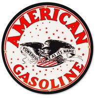 American Gasoline Rond Emaille Bord 30 cm