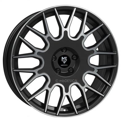 mbDESIGN LV2 Zwart stumpfmatt Gepolijst